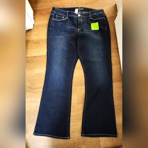 Women's Arizona Dark Blue Flare Jeans (16)